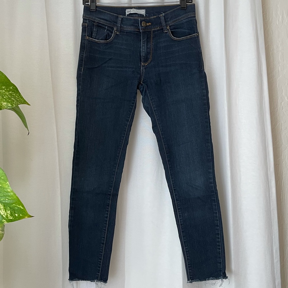 Free people dark wash skinny jeans